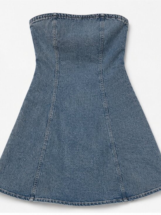 Abercrombie & Fitch Dresses & Skirts - Abercrombie & Fitch Strapless Denim Mini Dress | XS